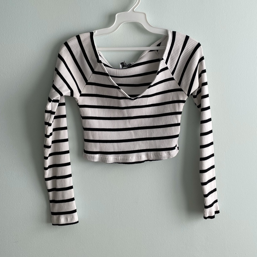 Sabo Striped Crop Top
